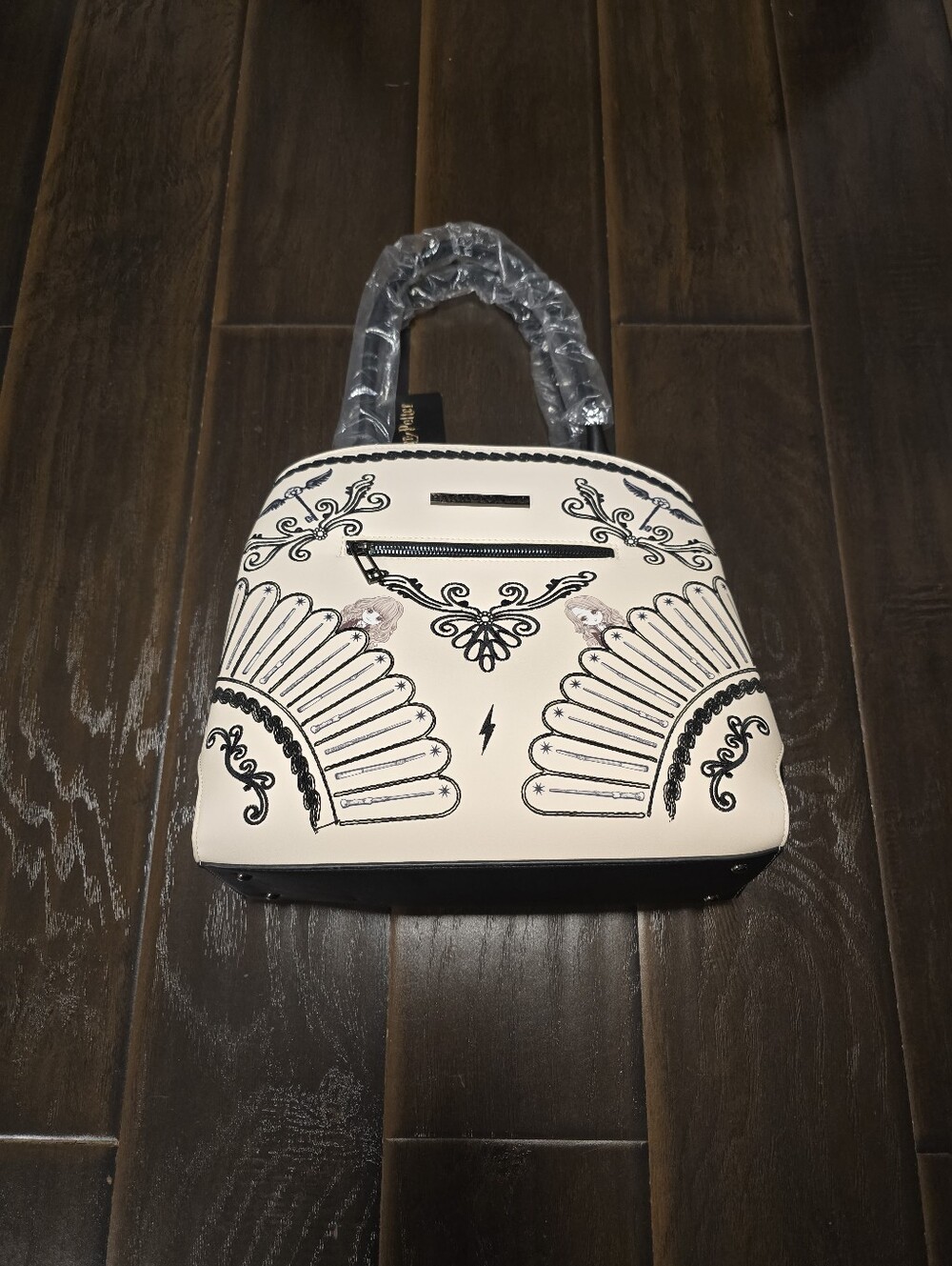 Harry Potter Black and White Hogwarts Purse Handbag Tote Bag Backpack Hermoine